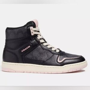 Coach Outlet High Top Sneaker In Signature Canvas